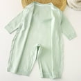 thumbnail image 5 of LYHaoo Long Sleeve Toddler Romper Jumpsuit For Girls Toddler Clothes Toddler Crawlers For Boys And Girls Comfortable For Toddlers Girls Jumpsuit Romper 0-1 Months Green, 5 of 5