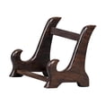 thumbnail image 2 of lingqin Easel Plate Display Stand Photo Holder Stand Versatile Artwork Wood Storage Rack Ebony Wood, 2 of 9