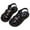 Black, variant on Tosmy Kids Sandals Girls Summer Fashion Children's Roman Sandals Soft Sole With Princess Shoes For 4-4.5 Years