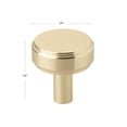 thumbnail image 4 of GlideRite 1-1/2 in. Solid Round Cabinet Knob, Champagne Gold, 4 of 4