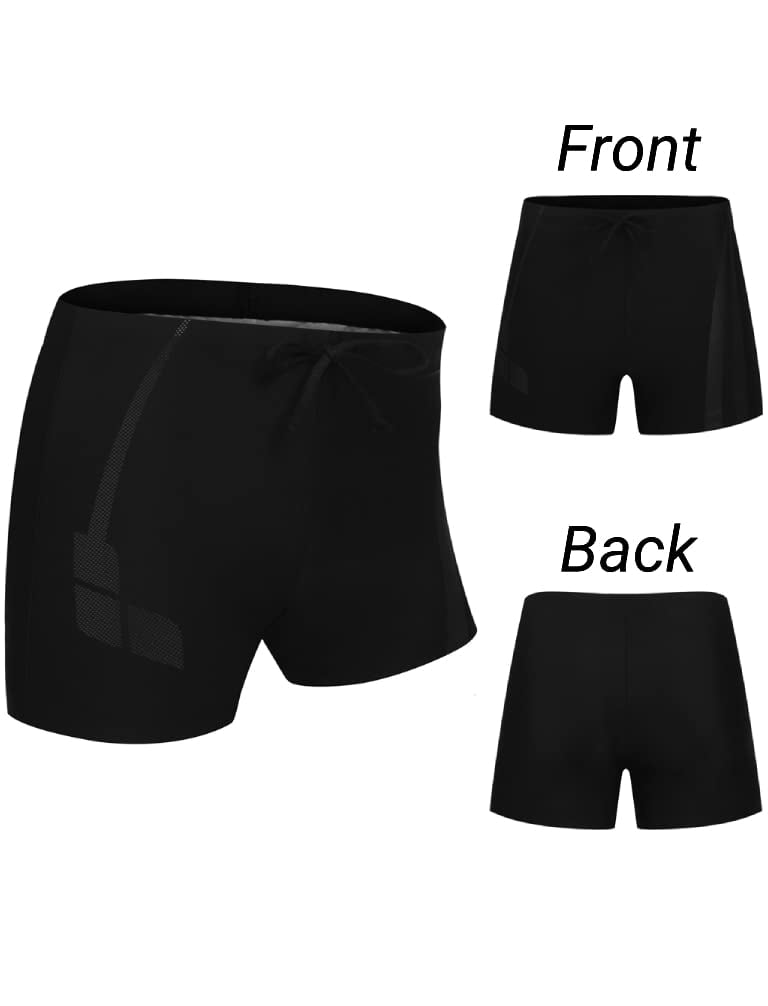COOFANDY Mens Swim Trunks Swim Briefs Square Leg Sexy Tight Swimwear Bathing Suit Board Short with Liner