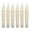 White LED, variant on EGYMEN LED Candles, Battery Operated Taper Candles, Flameless Flickering Candles, Set of 6 Fake Candles for Weddings and Parties