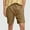 Brown, variant on QingYiHua Mens Casual Shorts Drawstring Elastic Waist Summer Beach Short with Pockets 7 Inch Inseam Shorts Imitation Cotton and Linen Shorts Clearance Black