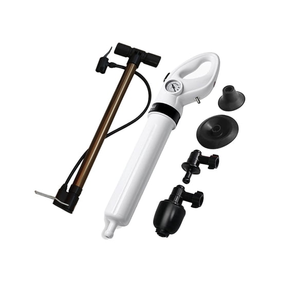 Kits de bomba de émbolo de presión de aire para inodoro, herramienta de limpieza de dragado de alcantarillado de émbolo de inodoro, desatascador de Estilo A perfecl Destapador de inodoro