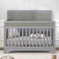 HSUNNS 4in1 Convertible Crib, Baby Crib with Slats, Certified Baby