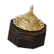 thumbnail image 2 of Incensario de madera decorativo de Oriente Medio, difusor de fragancias, soporte para quemador de cono Negro, 2 of 9