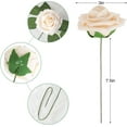 thumbnail image 2 of Sanmadrola Artificial Rose Artificial Flowers Foam Fake Roses with Stems for DIY Wedding Bouquets White Bridal Shower Centerpieces Arrangements Party Tables Decorations, 2 of 7