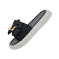 thumbnail image 2 of Sandalias de moda para mujer, zapatillas de plataforma, zapatos con lazo, sandalias elegantes 40 41Negro, 2 of 9