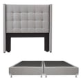 thumbnail image 1 of Box Base Cama King Size + Cabecera Titan Gris Dicasa Quantum, 1 of 8