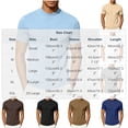thumbnail image 3 of Mens Mock Neck T Shirts Short Sleeve Mock Turtleneck Undershirt Loose Fit Summer Casual Basic Tees Beige, 3 of 7