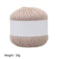 thumbnail image 4 of Knitting Thread Cotton Crochet Yarn yarn crochet Embroidery Clothes Sweater Tapestry Weave Line DIY Accessory, Light Brown, 4 of 6