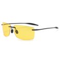 thumbnail image 3 of Mens Night Vision Driving Glasses Anti-Glare UV400 Protection Yellow Lens Enhanced Clarity Sunglasses PC Lens Material, 3 of 4