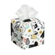 thumbnail image 1 of Fotbe Funny Puppy Porta Pañuelos Decorativo de Cuero, Caja Cuadrada Moderna para Pañuelos Faciales, Organizador y Dispensador 5x5x5'', 1 of 7