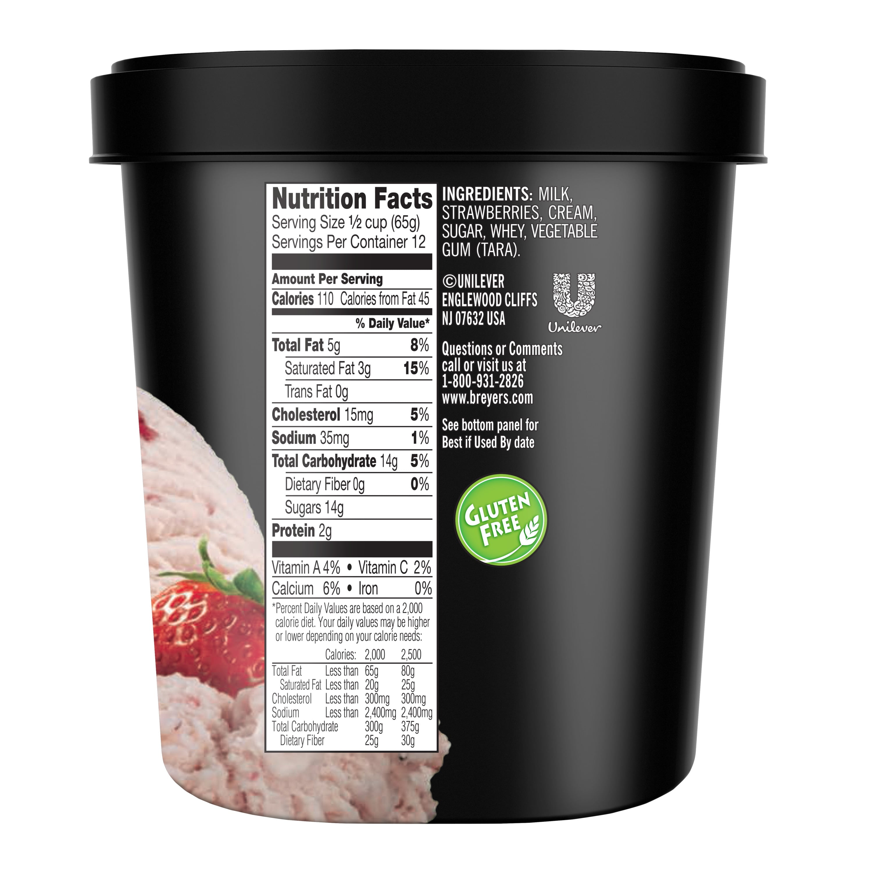 Breyers Strawberry Ice Cream Nutrition Facts Besto Blog