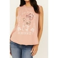 thumbnail image 2 of Cleo + Wolf Women's Brianna High Low Whiskey Graphic Tank - CLSU24K97-PCH   US, 2 of 4
