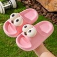 thumbnail image 4 of Hessimy Slippers For Kids Cute Shark Slide Sandals Boys Girls Comfortable Home Slippers Indoor Outdoor Shower Pool Beach Sandals girls slippers(Pink,11), 4 of 6
