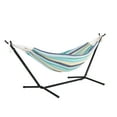 thumbnail image 2 of Bliss Hammocks Double Hammock w/ Space Saving 9ft. Stand & Premium Carry Bag - Country Club Stripe, 78" L x 60" W, 2 of 7
