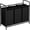 Black, variant on 3-Bag Laundry Hamper, Black Laundry Basket, 35.6 Gal(135 L) Laundry Sorter Cart Laundry Room Organization with Heavy Duty Rolling Lockable Wheels and Removable Bags, Beige