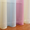 thumbnail image 3 of Lapalife Ombre Sheer Curtain 51 Inches Long for Bedroom Living Room 2 Panels Set, Gradient Print Grommet Top Rainbow Voile Window Drapes, 39''x 51'', 3 of 7
