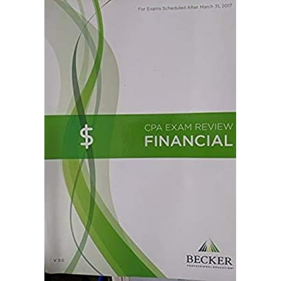 Pre-Owned Becker Professional Education CPA Exam Review - Financial V3. 0 Student Version Textbook (Paperback) 9781943628230