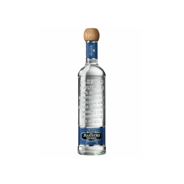 Pack de 6 Tequila Maestro Tequilero Blanco 700 ml Maestro Dobel