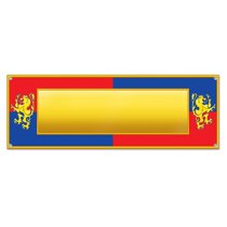 Club Pack Of 12 Yellow Blue And Red Medieval Sign Banner Theme