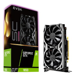 EVGA GeForce GTX 1650 SC ULTRA GAMING, 04G-P4-1057-KR, 4GB GDDR5, Dual Fan, Metal Backplate - Plus Free TORQ X5 Mouse