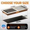 thumbnail image 4 of 4X10 Floor Vent Covers Floor Register with Mesh Cover Trap, Heat and Air, Walkable Metal Floor Vent for HVAC Duct, Contemporary, Satin Nickel, 4 of 7
