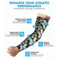 thumbnail image 3 of Exxact Sports Compression Arm Sleeves for Men & Women, 1 Pair Performance Sleeves for Baseball, Football, Youth & Adult Sizes - (Black Camo, AM), 3 of 7