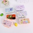 thumbnail image 1 of Sanrio-fiambrera de Anime My Melody Cinnamoroll, caja Bento ecológica, vajilla Kawaii para estudiantes, contenedor de almacenamiento de alimentos portátil, 1 of 5