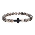 thumbnail image 2 of Birdeem Natural Stone Black Elastic Thread Bracelet Natural Stone Black Elastic Thread Bracelet, 2 of 5