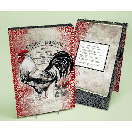 lang cardinal rooster vertical recipe card album walmart com recipe card album