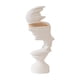 thumbnail image 2 of Estatua de pensador silencioso, adorno de rostro humano, estatua artesanal, regalo, figura sencilla para oro blanco, 2 of 9