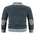 thumbnail image 3 of Cardigan pour Hommes, Cardigan à Fermeture Éclair, Manches Longues, Col Montant, Couleur Contrastée, 3 of 5