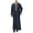 Dark Blue-2, variant on Men's Kaftan Thobe Saudi Arabic Middle East Robes Breathable Long Sleeve Clothing Ramadan Jubbah Sleepwear Summer Robes Solid