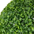 thumbnail image 3 of Northlight 19" Two Tone Green Artificial Boxwood Topiary Ball, 3 of 5