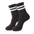 thumbnail image 1 of Xiao Hua 10 pares de calcetines de algodón para mujer, finos, suaves, cómodos, transpirables, de vestir, por encima del tobillo, para negocios, informales y deportivos (negros)., 1 of 2