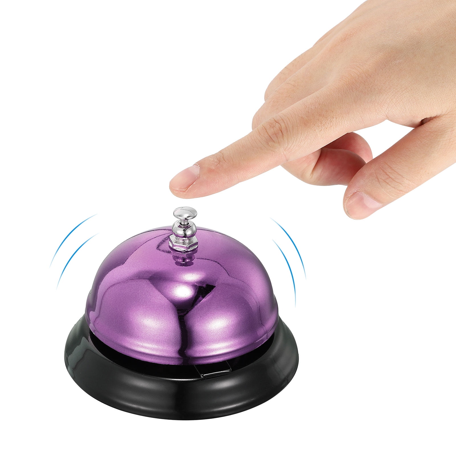 Unique Bargains Desk Dinner Bell for Restaurants and Service in Settings 85x60 mm purple