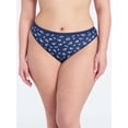 thumbnail image 2 of Joyspun Women's Cotton-Blend Thong Panties, 6-Pack, Sizes S-XXXL, 2 of 12