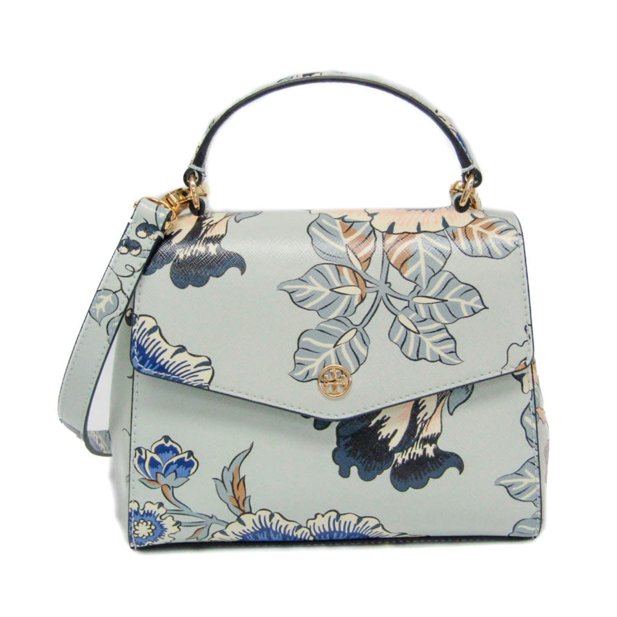 Tory Burch Women's Thea Embossed Leather Mini Web Satchel