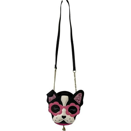 Betsey Johnson Limited Edition XO Kitsch Frenchie Puppy Dog with Sunglasses Crossbody