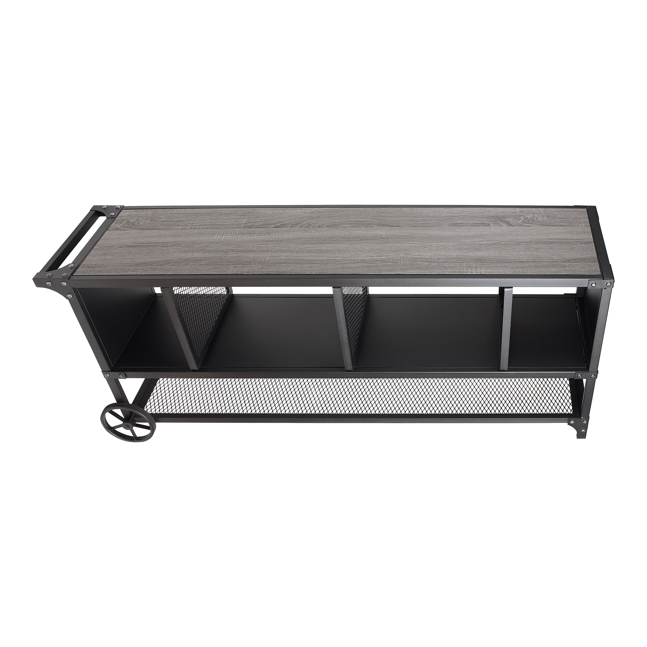 Furniture of America Asher TV Stand for TVs up to 76", Gray
