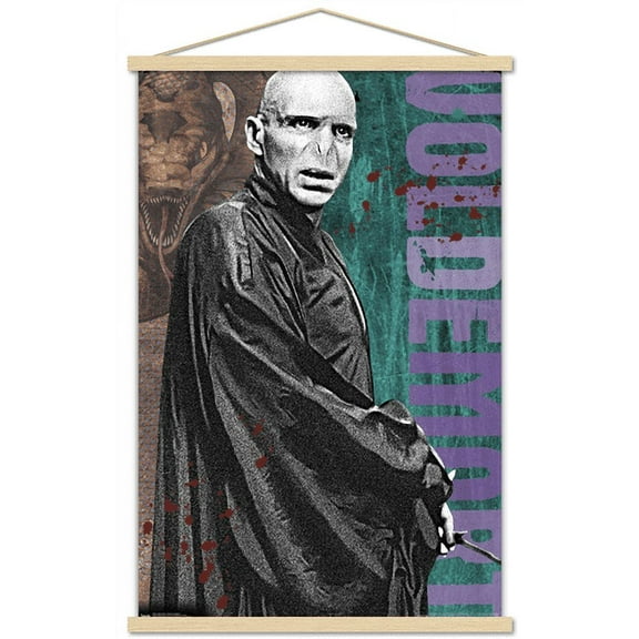 The Wizarding World: Harry Potter - Voldemort with Wand Wall Poster with Magnetic Frame, 22.375" x 34"