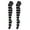 Gray black width bar, variant on Women Over Knee Long Socks Anime Cosplay Striped Printed Thigh High Stockings