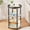 Oak, variant on 3-Tier Small Round Side Table with Charging Station, USB Ports & Power Outlets, Compact Accent Table for Living Room, Bedroom, Apartment, Grey