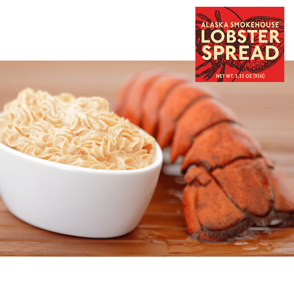 (3 pack) Alaska Smokehouse 3.25oz Lobster Spread Tin, Made with Wild Caught Atlantic Lobster and Cream Cheese