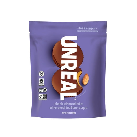 Dark chocolate almond butter cups - value bags