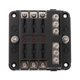thumbnail image 4 of CAGE DE PC CAJA DE FUSEJO LED PBT HAMB DE HAMBERA 6 CIRCUITO PARA BOATS PEADERS Baoblaze Tenedor de fusibles de coches, 4 of 8