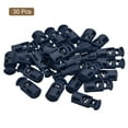 thumbnail image 3 of Unique Bargains 30Pack 5.5x3mm Cord Lock Plastic Single Hole Spring Toggle Stoppers, Navy Blue, 3 of 5