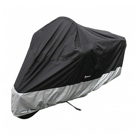 Covered Living Deluxe all season Motorcycle cover (XXL) Black. Fits up to 108